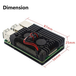 KIT-2D  Raspberry Pi 4 (4GB RAM) - Complete SET (with METAL CASE)