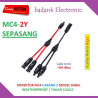 MC4-2Y Connector MC4 Cabang 2 (sepasang) 1000V Solar Panel Surya
