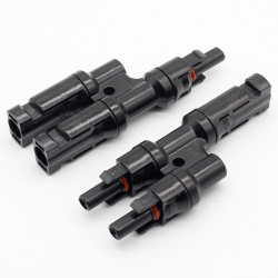 MC4 Cabang 2 (2-IN to 1-OUT) 2T T-Type 1000V Max 50A Solar Panel Surya