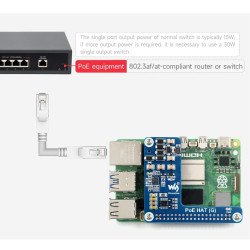 Power Over Ethernet PoE HAT (G) For Raspberry Pi 5 / CM 5