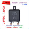 COIL 72V DC-DC Relay 200A Automotive Heavy Duty High Current Starting