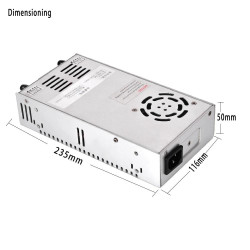 350W Adjustable Battery Charger 0-90V 0-7A Lithium Li-Ion LiFePO4 VRLA