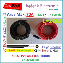 MC4 --- Ferrule PV Cable 1500V H1Z2Z2-K 6mm2 Tinned copper L20M