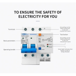 Integrated RCBO SPD 230V 20A Lightning Protection Residual Leakage MCB
