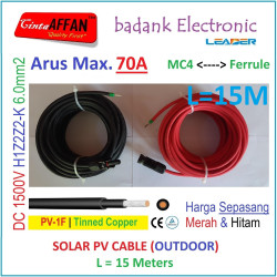 MC4 --- Ferrule PV Cable 1500V H1Z2Z2-K 6mm2 Tinned copper L15M