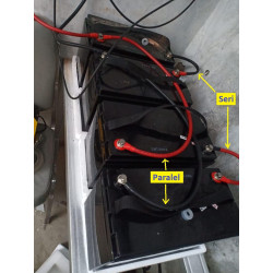 Kabel Jumper PARALEL Battery Size 35 mm2 L  15 cm Solar Panel Aki