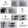 6 pairs MC4 Connector (1 to 1) sepasang M/F 1000V Solar Panel Surya