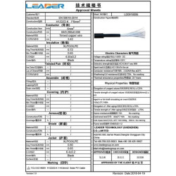 MC4 --- Ferrule PV Cable 1500V H1Z2Z2-K 6mm2 Tinned copper L5M