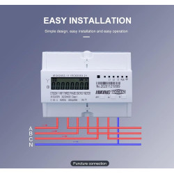 (80A) DTS238-7 Tuya 3-Phase Energy Meter EXIM 10(80)A MODBUS RS485