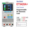 400W ET5420A Programmable DC Electronic Load 150V 2x20A Battery Tester
