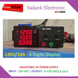 1200W Adjustable DC Power Supply 0-120V 0-10A with port RS232