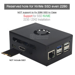 Geekworm N510 METAL CASE for Orange Pi 3B V1.1 (NOT COMPATIBLE FOR Orange Pi 3B V2.1)