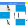 Antenna FRP Extension Cable RG58 L3 Meters (Adapter  N-K to SMA-J)