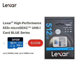 MicroSD 512GB - SDXC V30 LEXAR 633x 512GB U3 A2