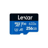 MicroSD 256GB - SDXC V30 LEXAR 633x 256GB U3 A1