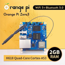 Orange Pi Zero 3 - 2GB RAM CPU Allwinner H618 Quad-core Cortex-A53 WiFi 5Bluetooth 5.0