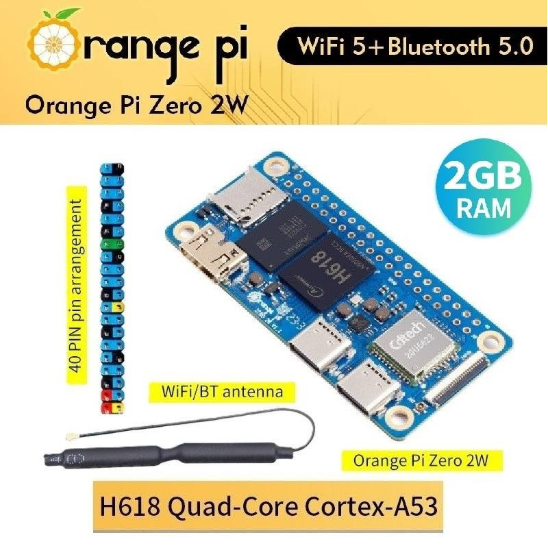 Orange Pi Zero 2W - 2GB RAM