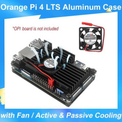 Metal CASE - Orange Pi 4 LTS (with Cooling Fan)