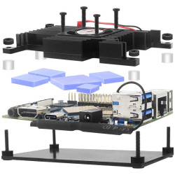 Metal CASE - Orange Pi 4 LTS (with Cooling Fan)