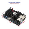 Metal CASE - Orange Pi 3 LTS (with Cooling Fan)