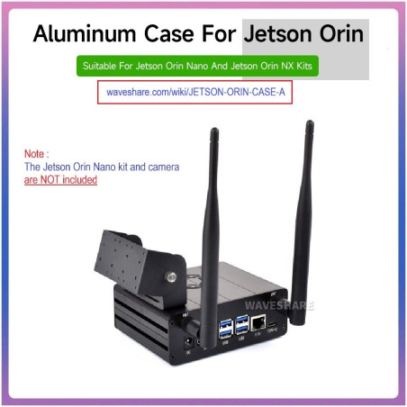 METAL Case Suitable for Jetson Orin Nano Developer Kit and Jetson Orin NX Kit with Camera Holder