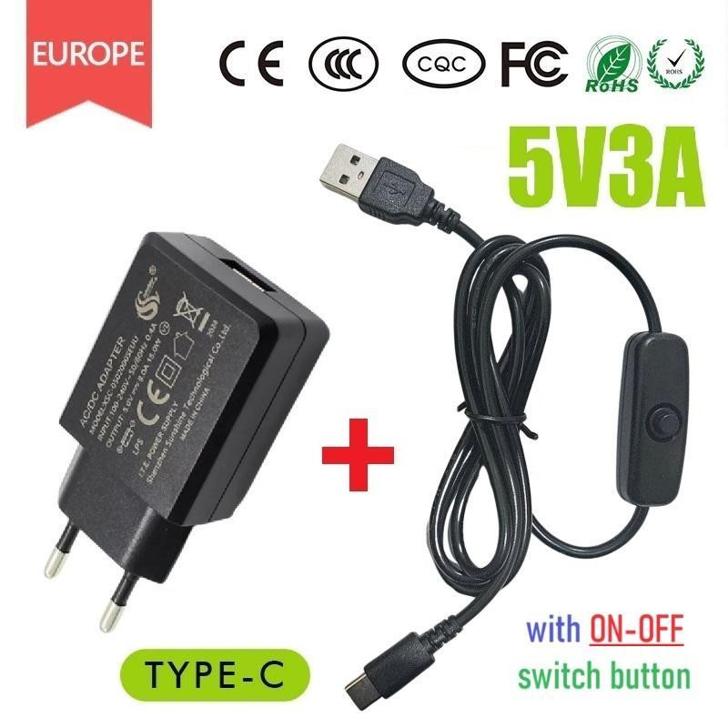 Adaptor Power Supply - Raspberry Pi 4 Model B (USB-C Type-C Tipe C)