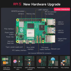 KIT-5A(2TB)  Raspberry Pi 5 (8GB RAM) KIT NVME SSD 2TB - Complete SET