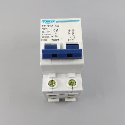 MCB DC C3 3A 440V 2P Circuit Breaker Solar PV Panel Surya PLTS