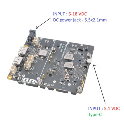 SUPTRONICS X1202 UPS Shield 5.1V 5A 4-Cells 18650 Batt Holder