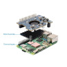 Power Over Ethernet PoE HAT (F) For Raspberry Pi 5 / CM 5 with Onboard Cooling Fan and Metal Heatsink