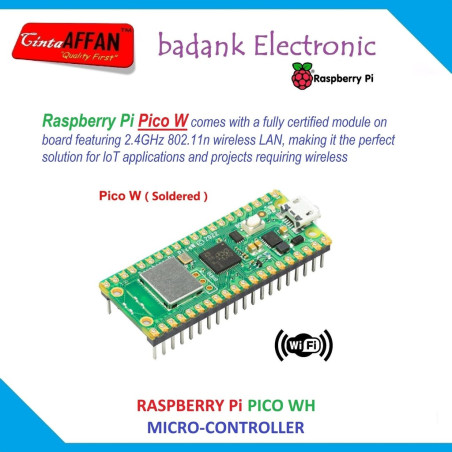 Raspberry Pi PICO WH WIFI 2.4GHz 802.11n Wireless LAN