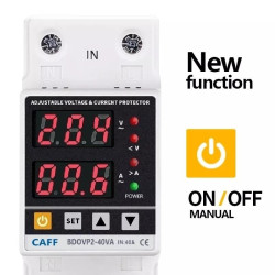 Protection Relay 220V 40A ADJUSTABLE Over Under VOLTAGE Over CURRENT