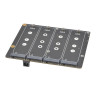SUPTRONICS X1011 PCIe 2.0 to Quad M.2 NVMe 4 SSD Bottom Shield for Raspberry Pi 5