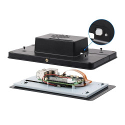 Protective Case (with TRIPOD) For Official LCD 7 Inch Raspberry Pi Touch Display 2