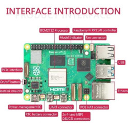 Raspberry Pi 5 - 2GB RAM Quad-Core Processor 2.4GHz