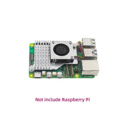 SILVER Active Cooler Fan for Raspberry Pi 5 Integrated with Heatsink
