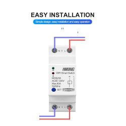 TUYA Wifi 1 Phase ON-OFF Switch Breaker 80A 220VAC