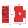 DC SPD 2P 500V Surge Arrester Protect Device Solar PV Panel Surya PLTS