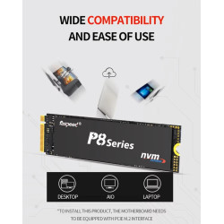 256GB SSD NVMe M.2 M-Key PCIe Gen3x4 Form Factor 2280