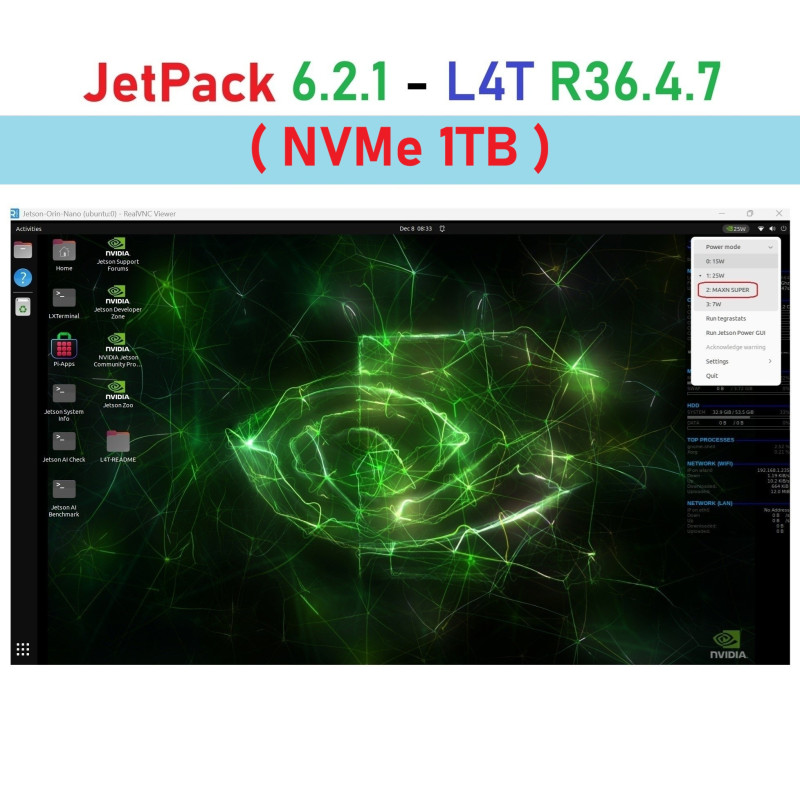 Install OS for Jetson Orin Nano 8GB Developer Kit  SSD NVMe 1TB