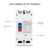 MCCB DC 2P 63A 600V Molded Case Circuit Breaker Panel Surya PLTS