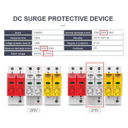 AC SPD 1PN 275V 20KA-40KA Surge Protect Device House Office Arrester