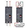 MCCB DC 2P 350A 1500V Molded Case Circuit Breaker Panel Surya PLTS