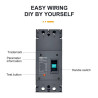 MCCB DC 2P 400A 1500V Molded Case Circuit Breaker Panel Surya PLTS