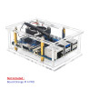 Acrylic Case Compatible for Orange Pi 4 PRO with Cooling Fan  Heatsinks