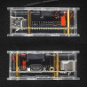 Acrylic Case Compatible for Orange Pi 4 PRO with Cooling Fan  Heatsinks