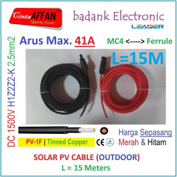 MC4 --- Ferrule PV Cable 1500V H1Z2Z2-K 2.5mm2 Tinned copper L15M