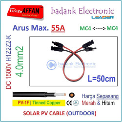 MC4 --- MC4 PV Cable Extension Panel Surya 4mm2 L50cm H1Z2Z2-K