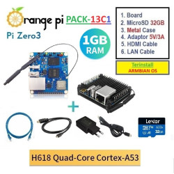PACK-13C1  Orange Pi Zero 3 (1GB) - Complete SET