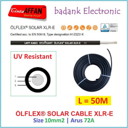 L50M BLACK - Kabel Panel Surya 10mm2 1500V OLFLEX SOLAR XLR-E LAPP Made In Germany
